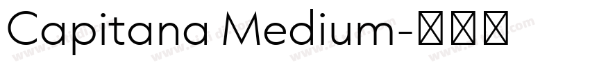 Capitana Medium字体转换